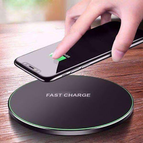 Incarcator Wireless Fast Charging Pad QI, Round Black