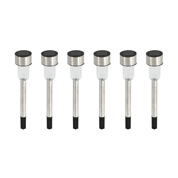 Lampa solara stick inox, H 36 cm, set 6 bucati - Auros