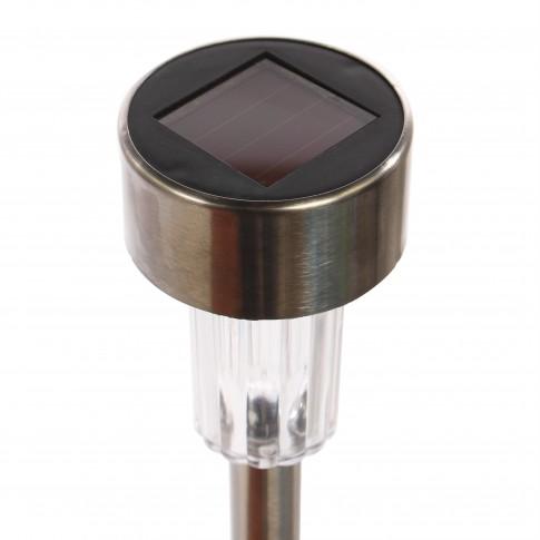 Lampa solara stick inox, H 36 cm, set 6 bucati - Auros