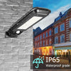 Lampa solara T-100B, senzor de miscare, rezistenta la apa, Negru - Auros
