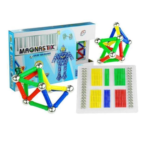 Joc creativ pentru copii, Magnastix 157 piese