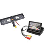 Suport numar cu camera video marsarier + display pliabil LCD TFT 4.3