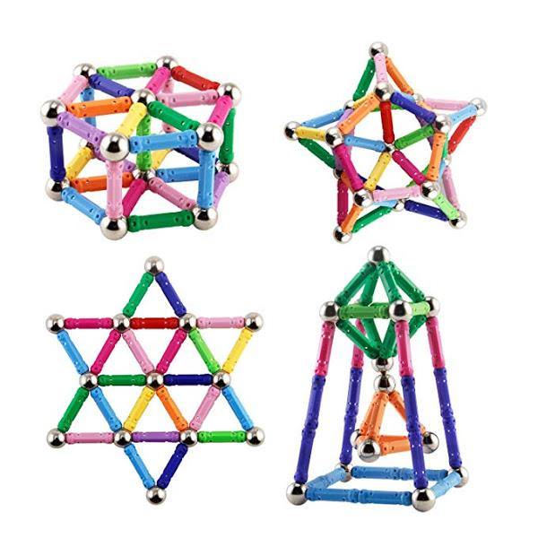 Joc creativ pentru copii, Magnastix 157 piese