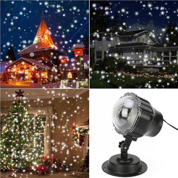 Proiector Laser Snow Flower, imita fulgii de zapada