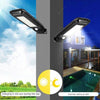 Lampa solara T-100B, senzor de miscare, rezistenta la apa, Negru - Auros