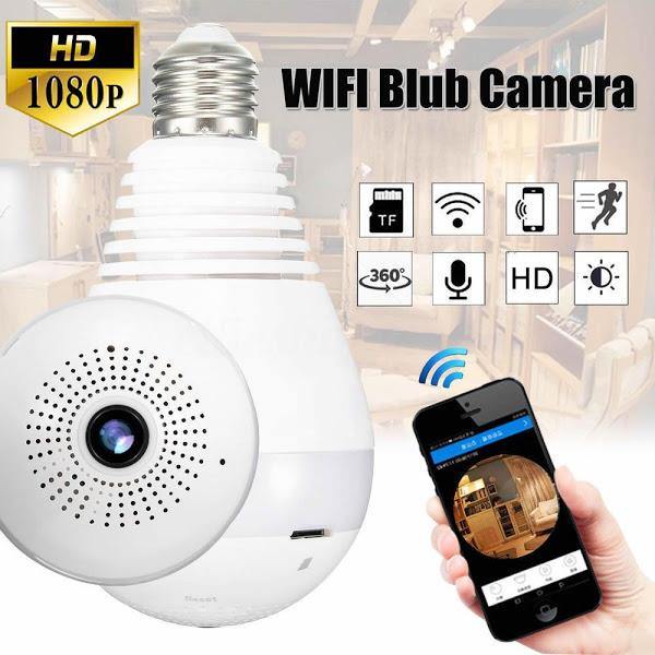 Camera IP Wireless de supraveghere in bec - Full HD 1080P, Panoramic 360 grade
